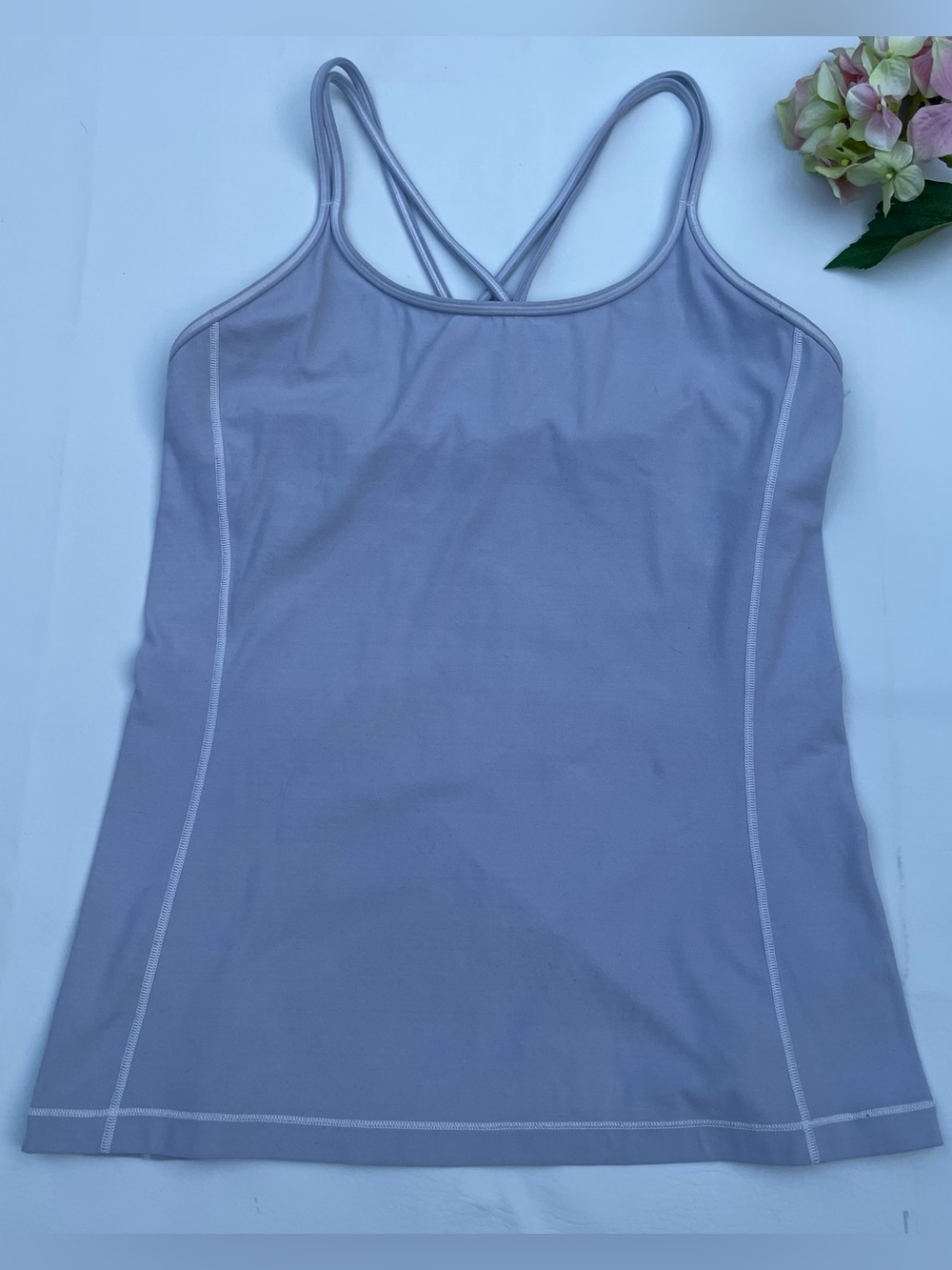 Lilac Strappy Active Tank Top Lululemon 8 Free To Be Tank